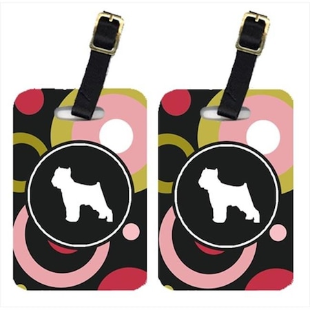 Carolines Treasures Carolines Treasures KJ1096BT Brussels Griffon Luggage Tag - Pair 2; 4 x 2.75 In. KJ1096BT